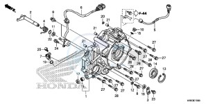 TRX500FM6H Europe Direct - (ED) drawing REAR CRANKCASE COVER