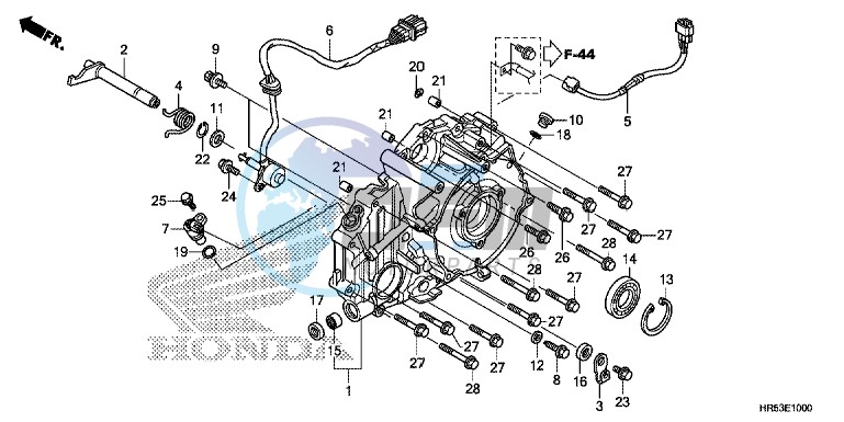 REAR CRANKCASE COVER