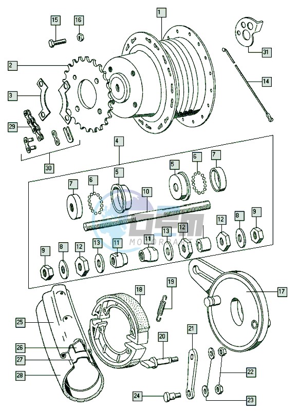 Rear wheel II