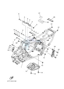 YFM350R YFM350RB RAPTOR 350 (10P9 10P9) drawing FRAME