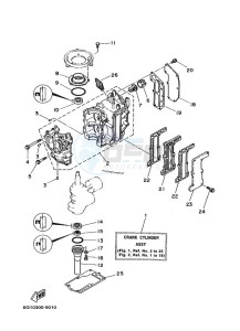 6D drawing CYLINDER--CRANKCASE