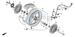 ST1300 drawing FRONT WHEEL