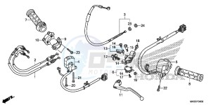 CBR1000RRF Fireblade - CBR1000RR 2ED - (2ED) drawing HANDLE LEVER/ SWITCH/ CABLE