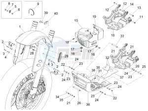 ETV 1200 Caponord Rally USA USA drawing Front mudguard-Pillar