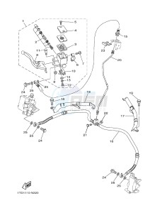 YFZ450R YFZ450RF (1TDE) drawing FRONT MASTER CYLINDER