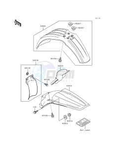 KX 125 J [KX125] (J2) [KX125] drawing FENDER