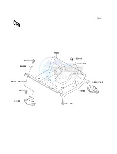 JT 900 B [900 STS] (B3-B4) [900 STS] drawing ENGINE MOUNT