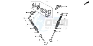 TRX200D FOURTRAX drawing CAMSHAFT/VALVE