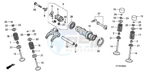 TRX450ERC drawing CAMSHAFT/ VALVE