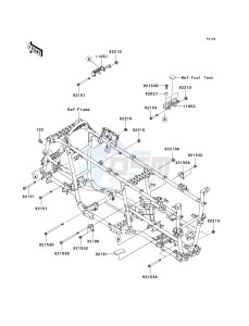 KVF 750 E [BRUTE FORCE 750 4X4I NRA OUTDOORS] (E8F-E9FA) E9F drawing ENGINE MOUNT