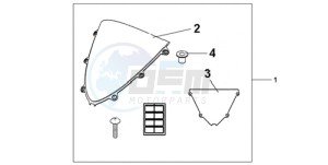 CBR1000RA9 KO / ABS HRC MME drawing WINDSCREEN CLEAR