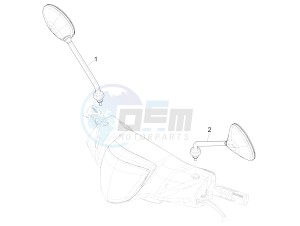 LIBERTY 50 IGET 4T 3V E4-2020 (APAC) drawing Driving mirror/s