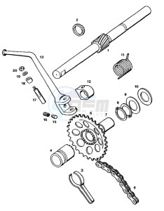 STANDARD_45kmh_L1 50 L1 drawing Strarter mechanism kickstart