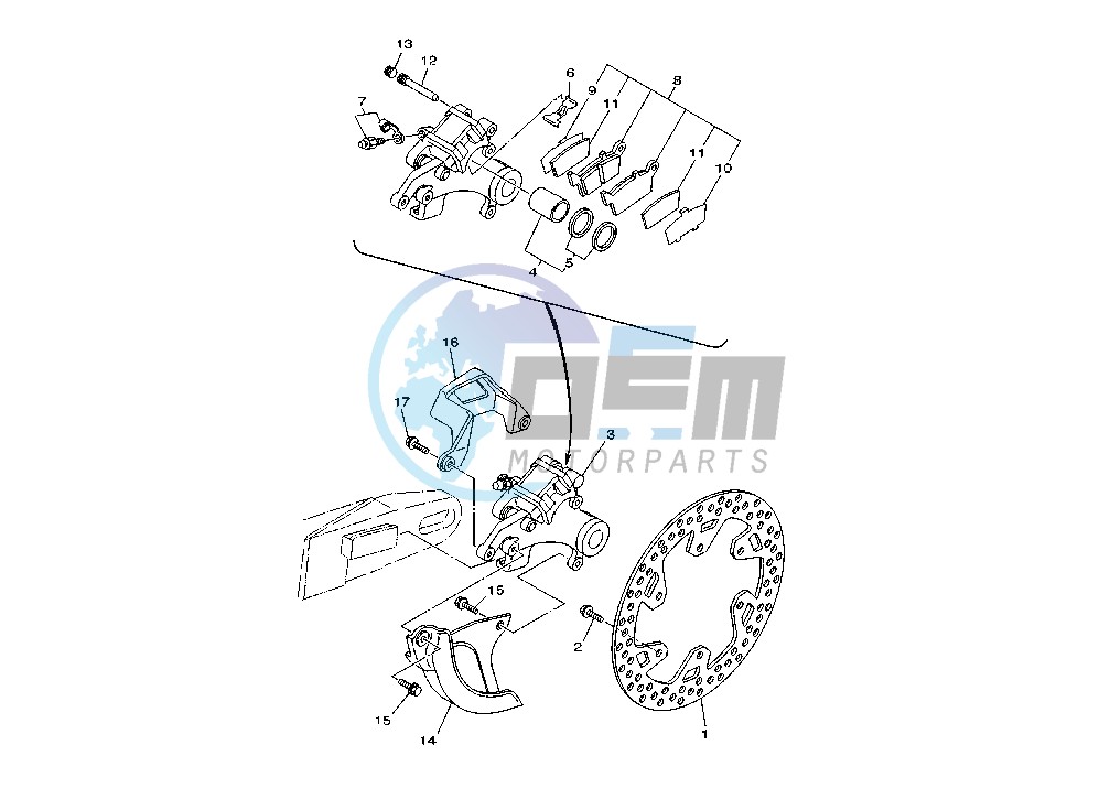 REAR BRAKE CALIPER