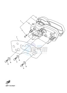 XJ6SA 600 DIVERSION (S-TYPE, ABS) (36DF 36DJ) drawing METER