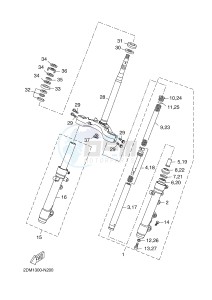 YP250R X-MAX 250 (2DL4 2DL4 2DL4) drawing STEERING