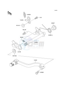 KX 85 A [KX85 MONSTER ENERGY] (A6F - A9FA) A9F drawing GEAR CHANGE MECHANISM