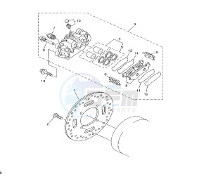 YP R BLACK X-MAX 250 drawing REAR BRAKE CALIPER