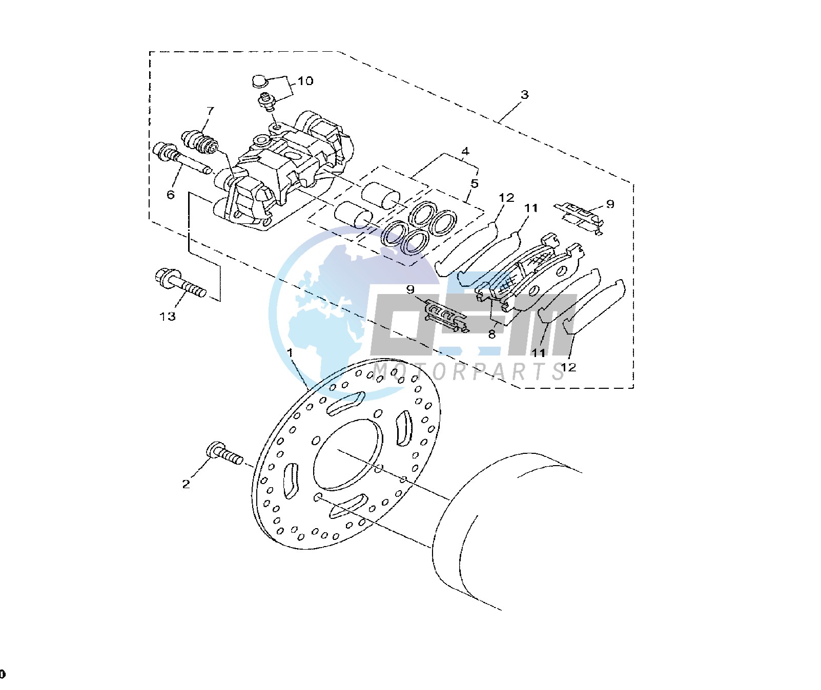 REAR BRAKE CALIPER