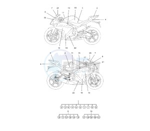 YZF R 125 drawing EMBLEM 5D75 RACE REPLICA