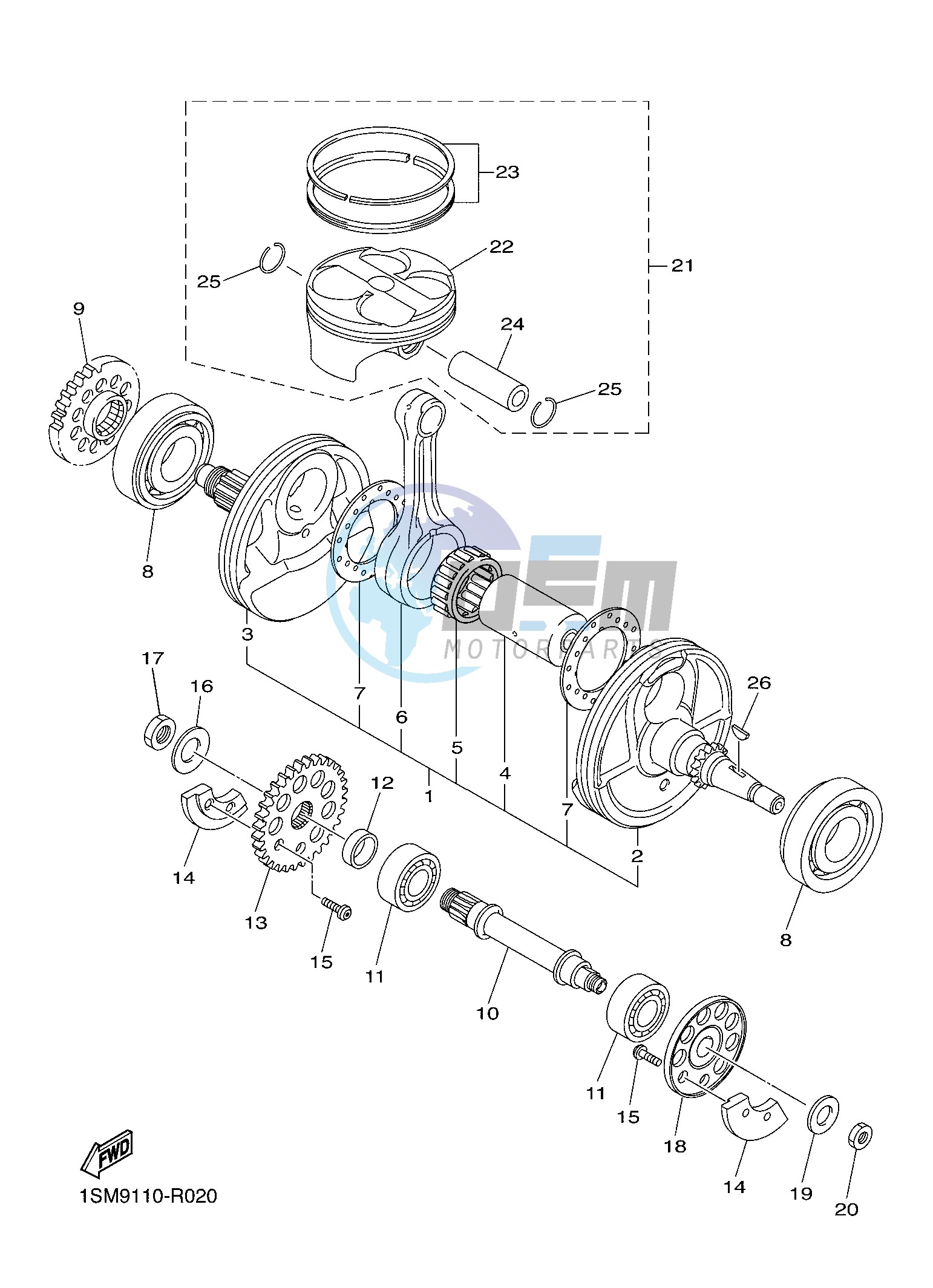 CRANKSHAFT & PISTON