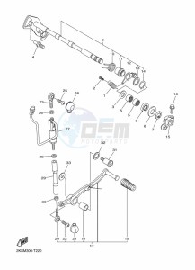 YZF-R1 (BX4D) drawing SHIFT SHAFT