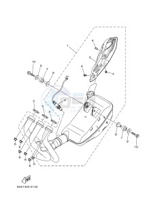 MTN850-A MTN-850-A MT-09 ABS (BS21) drawing EXHAUST