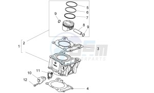 RS 125 RS 4T E4 ABS (EMEA) drawing Cylinder - Piston