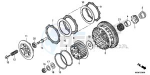 CB600FD Hornet 3ED drawing CLUTCH