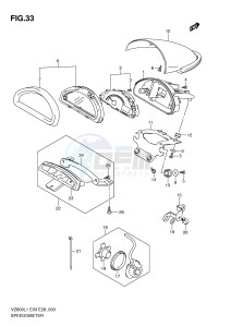 VZ800 (E3-E28) MARAUDER drawing SPEEDOMETER (VZ800L1 E03)