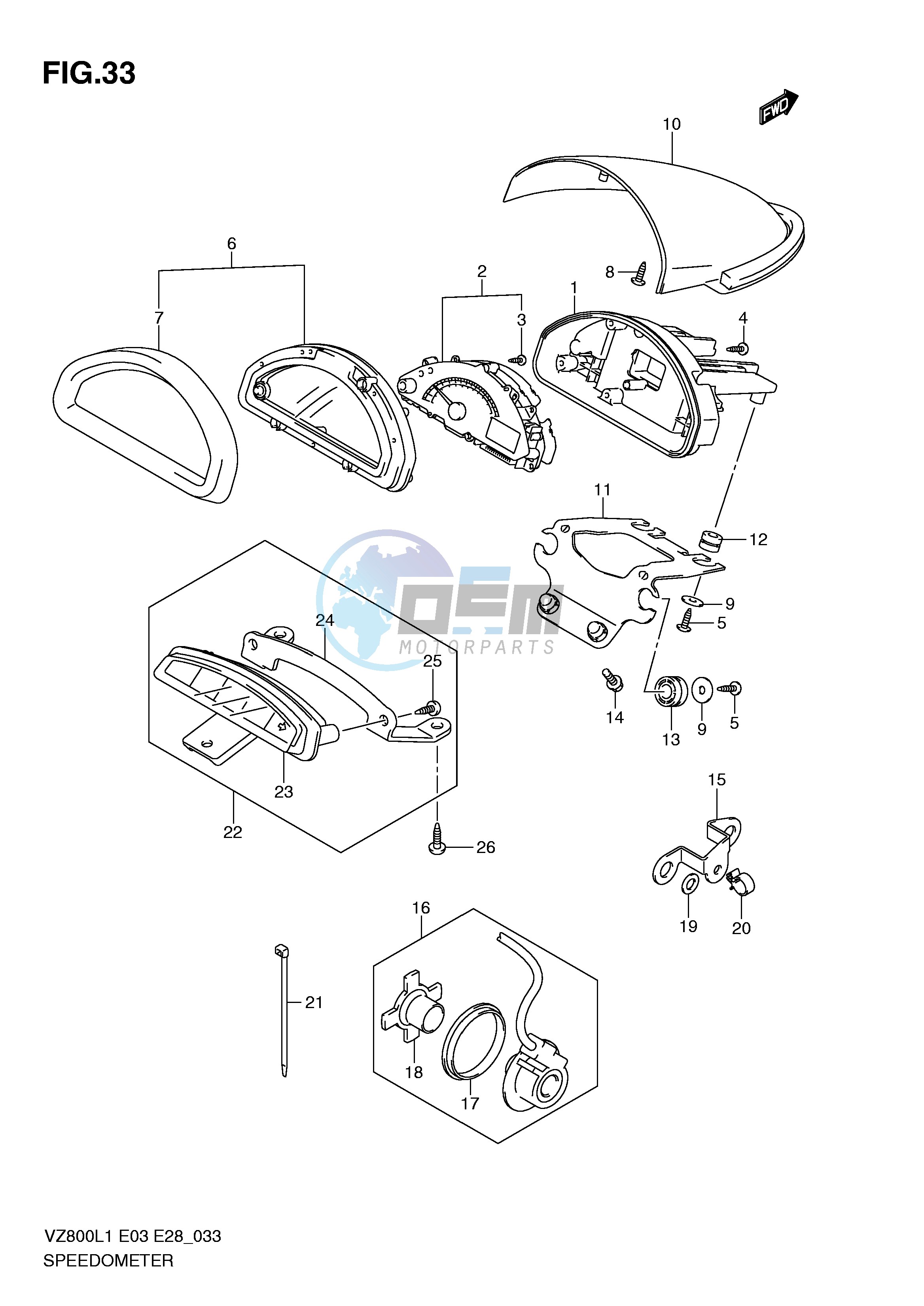 SPEEDOMETER (VZ800L1 E03)