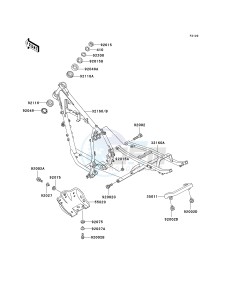 KL 125 D [KLR125] (D20-D22) [KLR125] drawing FRAME