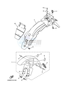 YBR125ESD (3D9B) drawing FENDER