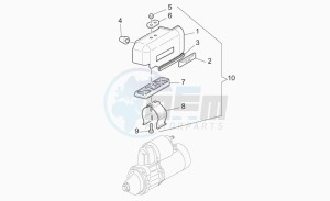 California 1100 Stone - Metal PI Stone/Metal PI drawing Starter motor cover