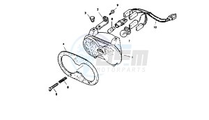 YM BREEZE 50 drawing HEADLIGHT