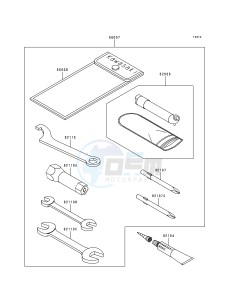 KLF 400 B [BAYOU 400 4X4] (B4-B6) [BAYOU 400 4X4] drawing OWNERS TOOLS