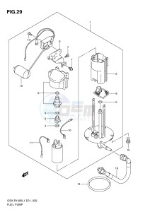 GSX-R1000 (E21) drawing FUEL PUMP