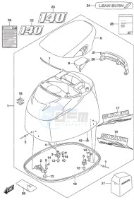 DF 140A drawing Engine Cover