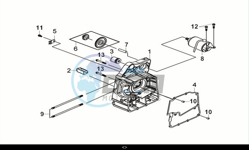 R. CRANK CASE