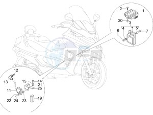 X Evo 250 Euro 3 drawing Voltage Regulators - Electronic Control Units (ecu) - H.T. Coil