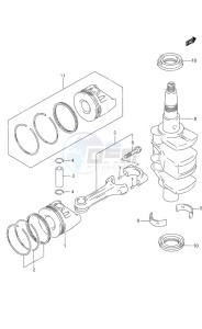 DF 9.9 drawing Crankshaft