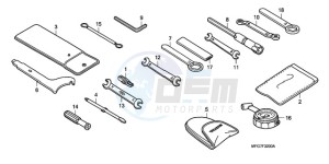 CB600FA39 UK - (E / ABS MKH ST) drawing TOOLS