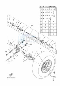 YFM700FWBD YFM70KPXK (B5K3) drawing REAR WHEEL