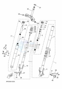 MT-125 ABS MT125-A (BR37) drawing FRONT FORK