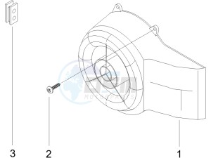 Stalker 50 Naked (UK) UK drawing Flywheel magneto cover - Oil filter