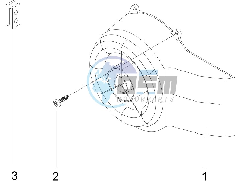 Flywheel magneto cover - Oil filter