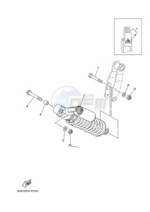 YFM700R (BCXR) drawing REAR SUSPENSION