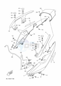 CZD300-A XMAX 300 (BBA3) drawing SIDE COVER