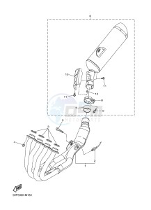 FZ8-SA FZ8 FAZER (ABS) 800 (1BD8 1BD9) drawing EXHAUST