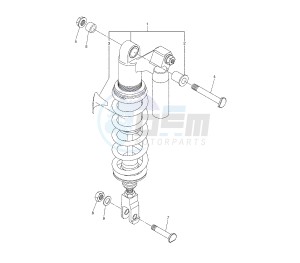 WR X 250 drawing REAR SUSPENSION